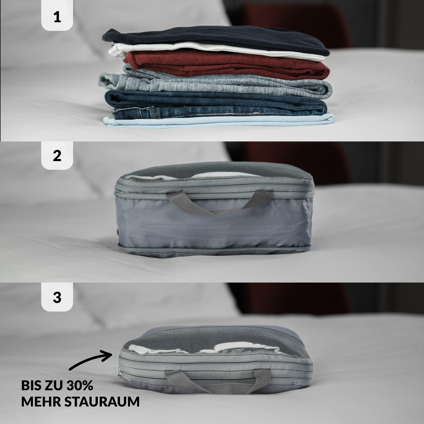 Komprimierbare Packtaschen 5er Set